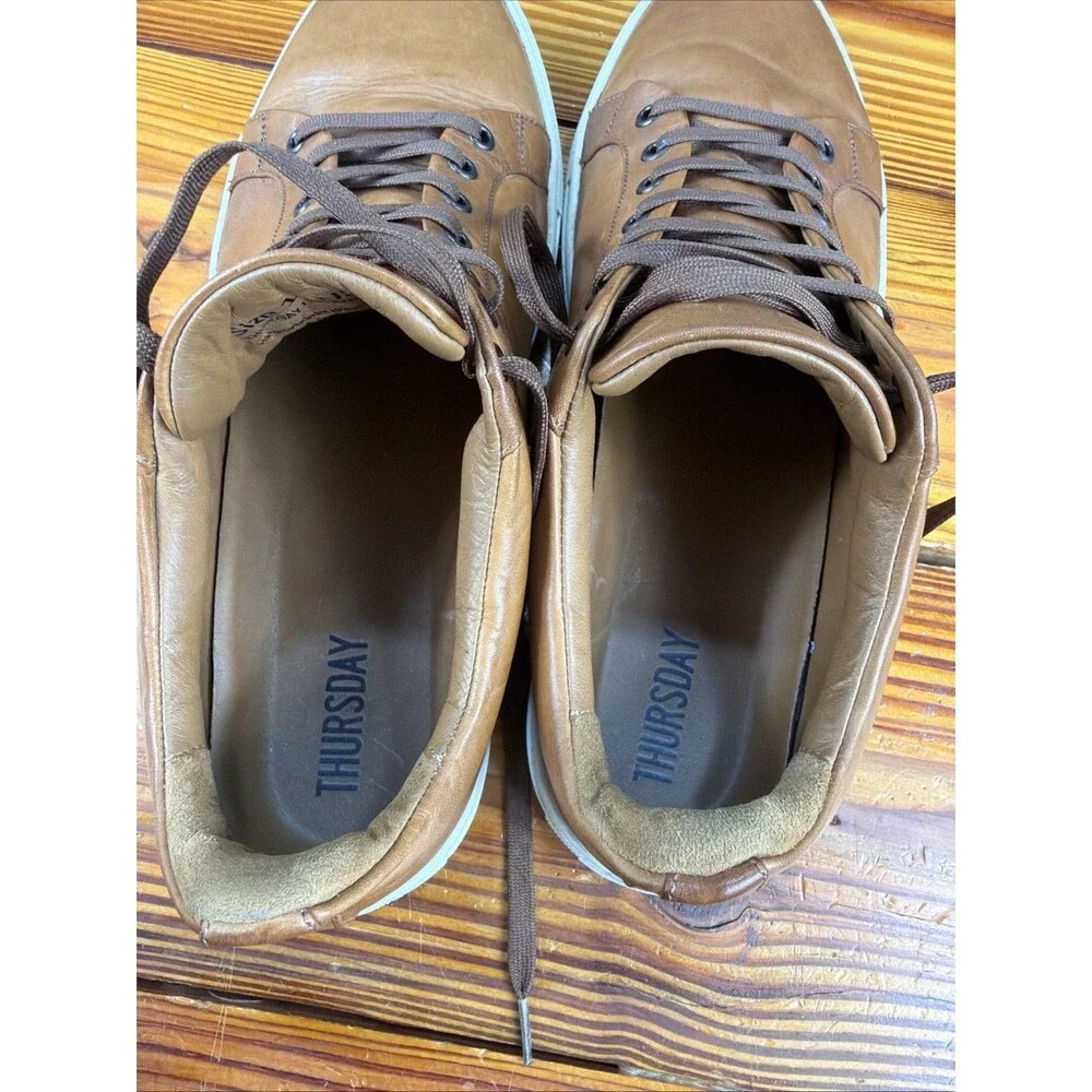Thursday Boot Co Premier Low Top Sneakers Men's US 13 Toffee Brown Leather